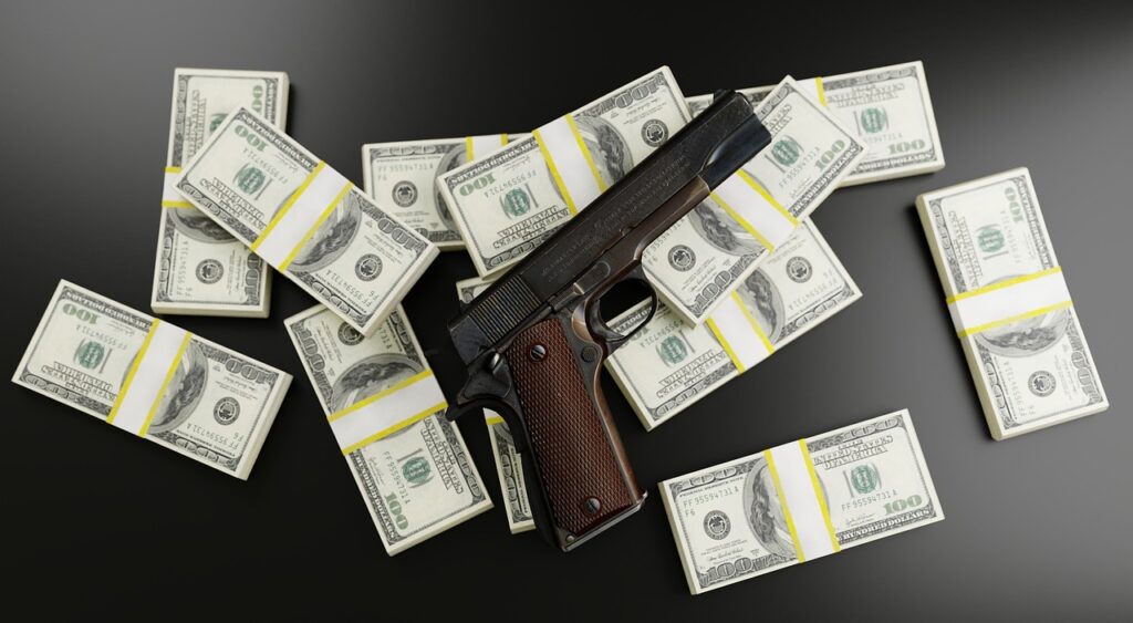 money, dollars, gun, mafia, bribe, bloody, profit, rich, finance, business, bank, hand gun, mob, currency, wealth, economy, cash, stack, gang, crime, underworld, syndicate, pistol, corruption, gray business, gray money, gray finance, gray bank, gray company, gray economy, gray gun, gun, gun, mafia, mafia, mafia, mafia, mob, gang, gang, corruption, corruption, corruption, corruption, corruption