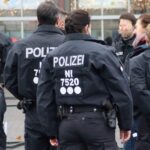 a group of police officers standing next to each other
