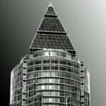 landmark, messeturm, frankfurt, skyscraper, office skyscraper, facade, building, window, architecture, city, ai generated